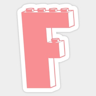 THE LETTER F Sticker